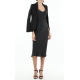 Black Fishbone Fitting Jacket