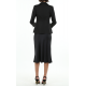 Black Fishbone Fitting Jacket