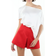 Red A-Line Shorts