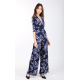 Crystal Silk Painting Jumpsuit 