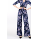 Crystal Silk Painting Jumpsuit 
